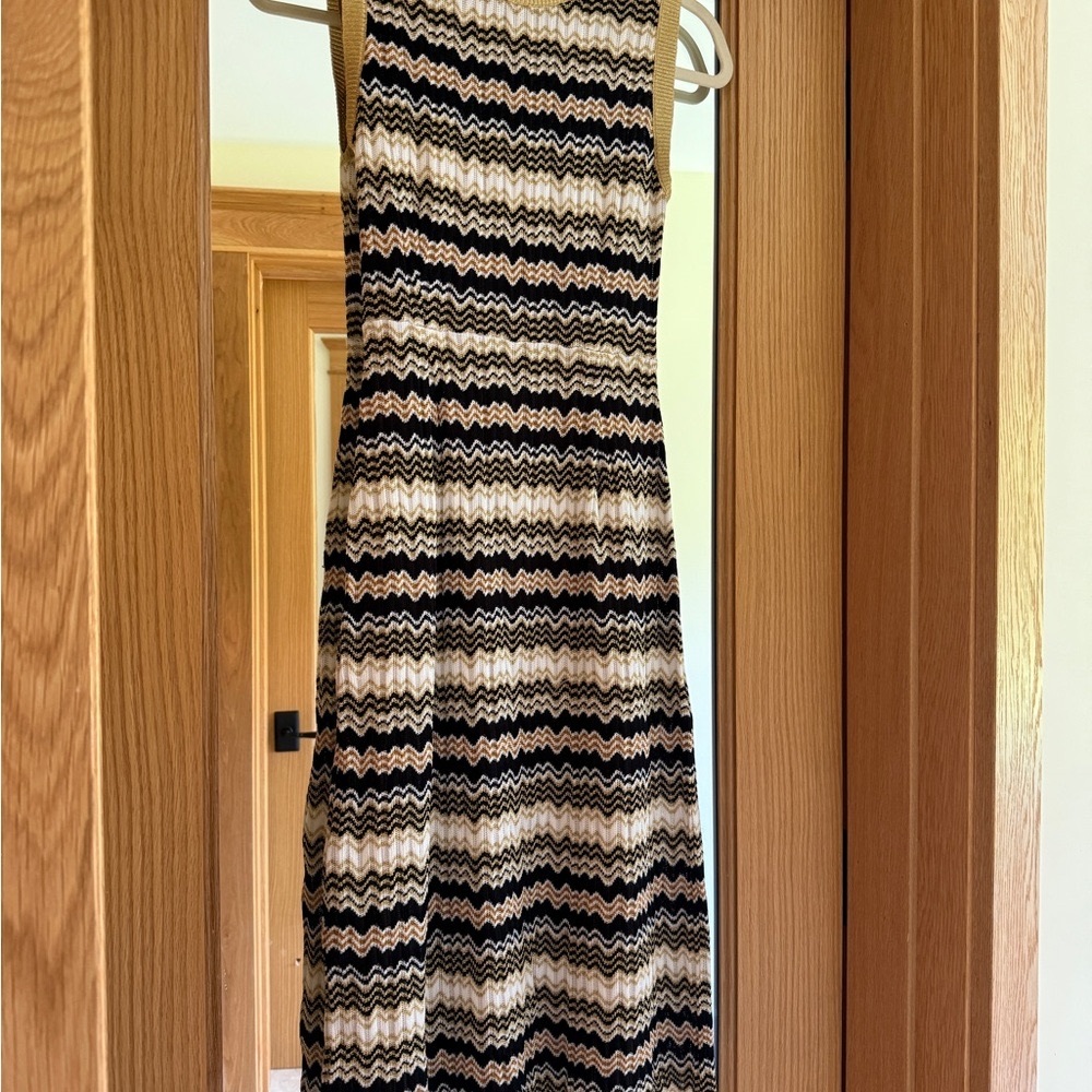 Missoni Black and White Sheath Midi Dress